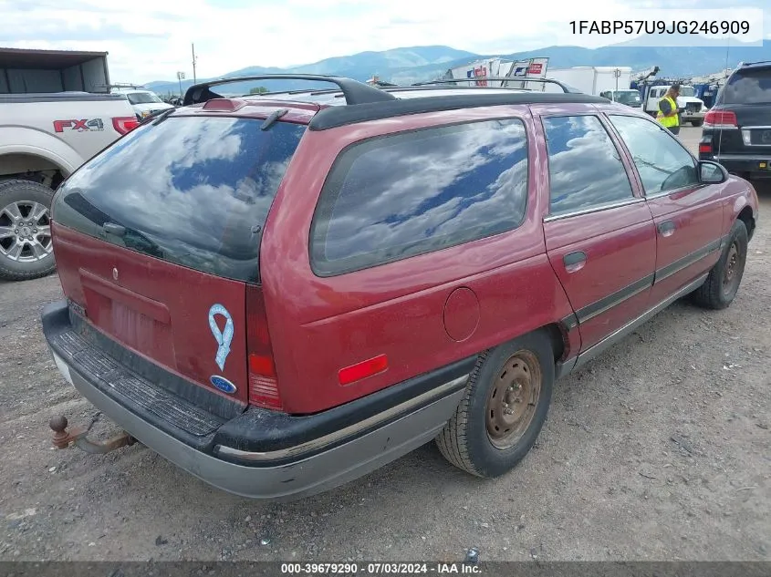 1988 Ford Taurus Gl VIN: 1FABP57U9JG246909 Lot: 39679290