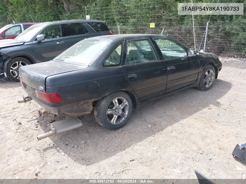 1FABP54Y8KA190733 1989 Ford Taurus Sho