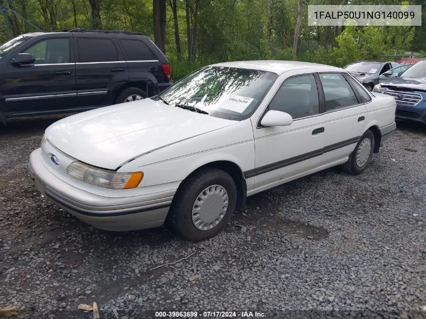 1992 Ford Taurus L VIN: 1FALP50U1NG140099 Lot: 39863699