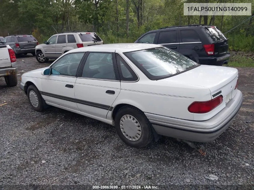 1FALP50U1NG140099 1992 Ford Taurus L