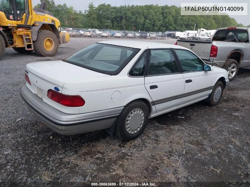 1FALP50U1NG140099 1992 Ford Taurus L