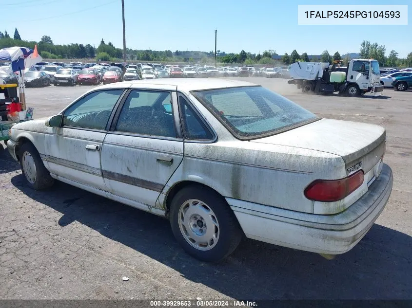 1993 Ford Taurus Gl VIN: 1FALP5245PG104593 Lot: 39929653