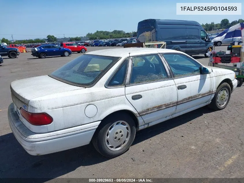 1993 Ford Taurus Gl VIN: 1FALP5245PG104593 Lot: 39929653