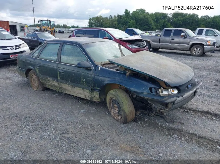 1994 Ford Taurus Gl VIN: 1FALP52U4RA217604 Lot: 39892452