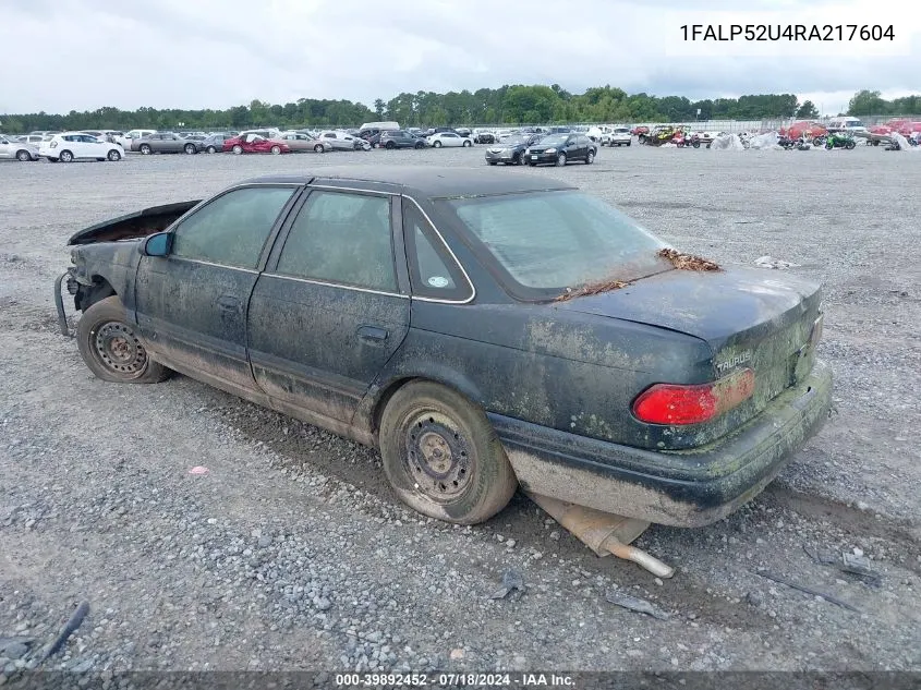 1994 Ford Taurus Gl VIN: 1FALP52U4RA217604 Lot: 39892452