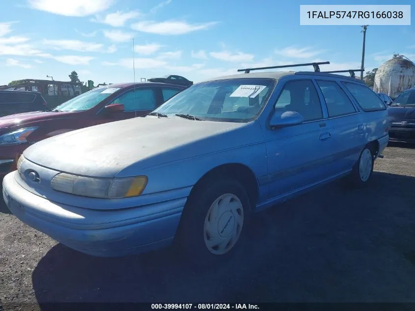 1994 Ford Taurus Gl VIN: 1FALP5747RG166038 Lot: 39994107