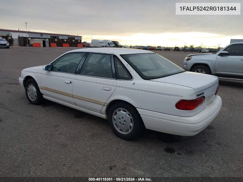 1FALP5242RG181344 1994 Ford Taurus Gl