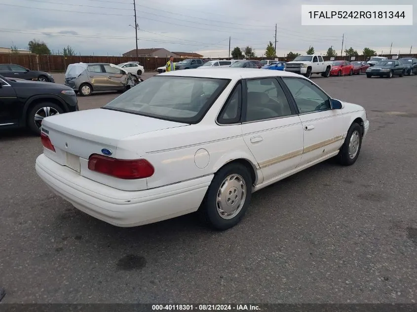 1FALP5242RG181344 1994 Ford Taurus Gl