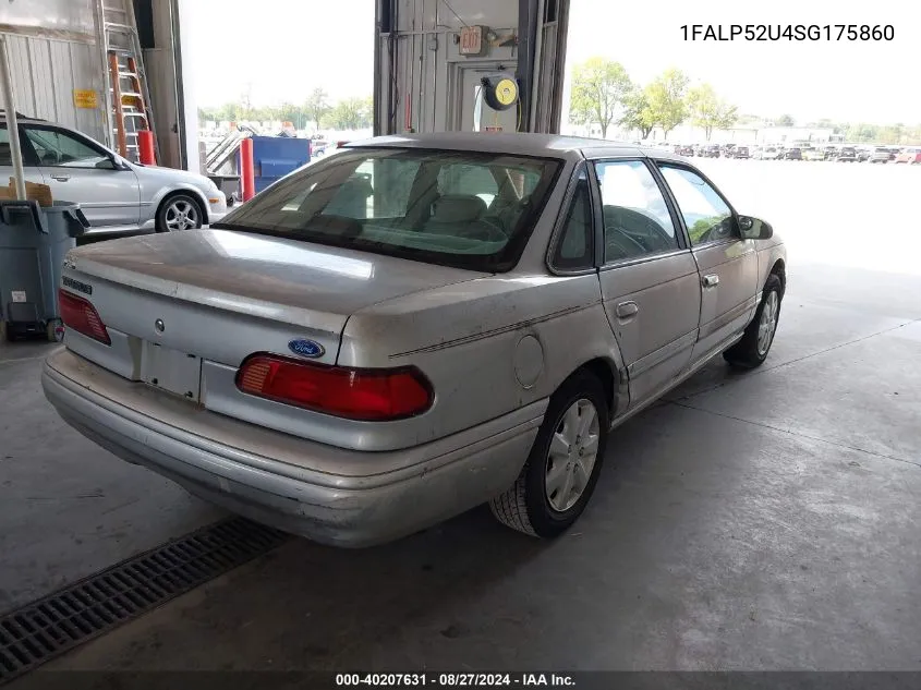 1995 Ford Taurus Gl/Se VIN: 1FALP52U4SG175860 Lot: 40207631