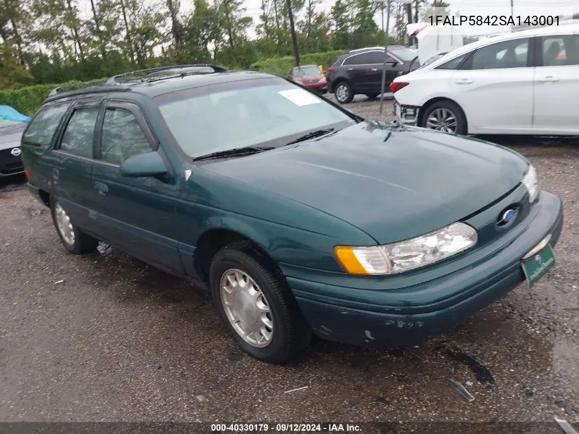 1995 Ford Taurus Lx VIN: 1FALP5842SA143001 Lot: 40330179