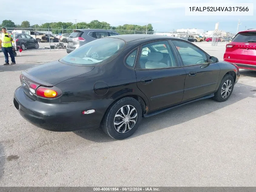 1997 Ford Taurus Gl VIN: 1FALP52U4VA317566 Lot: 40061954