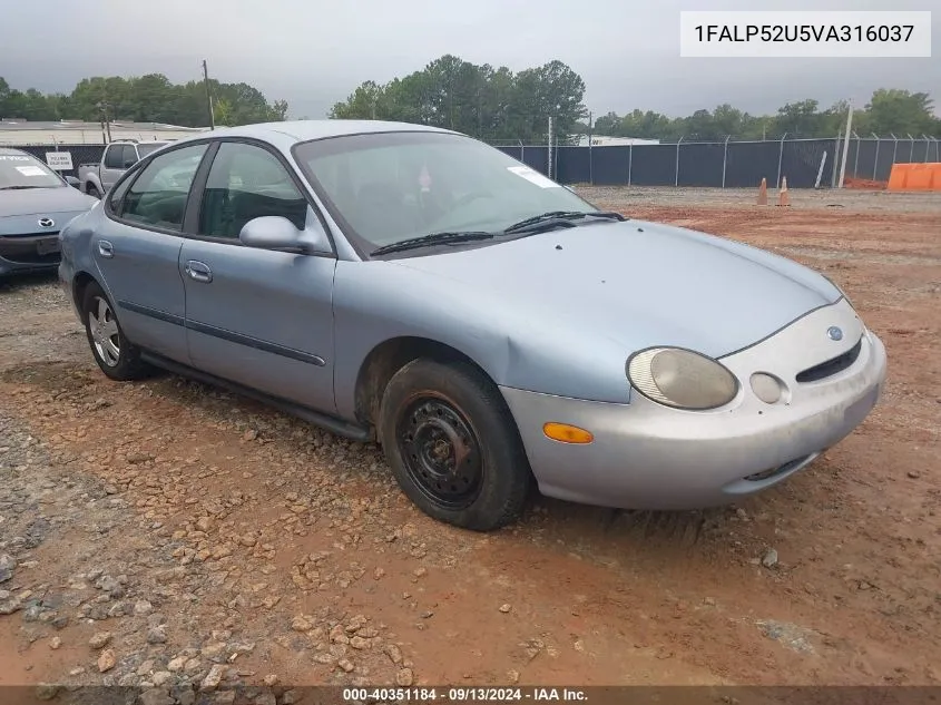 1997 Ford Taurus Gl VIN: 1FALP52U5VA316037 Lot: 40351184