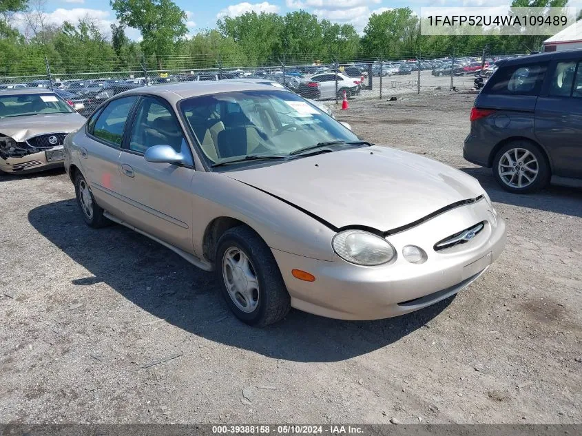 1998 Ford Taurus Lx/Se VIN: 1FAFP52U4WA109489 Lot: 39388158