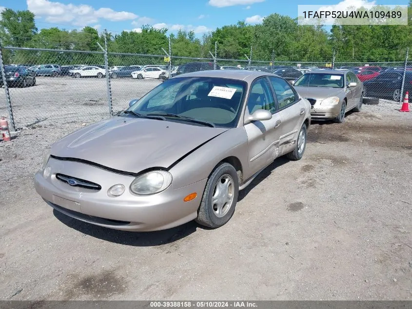 1998 Ford Taurus Lx/Se VIN: 1FAFP52U4WA109489 Lot: 39388158