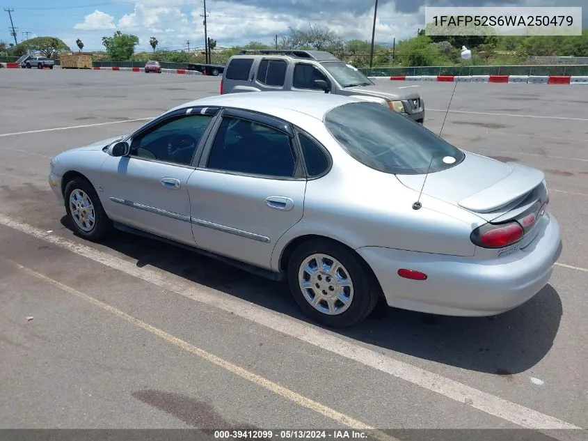 1998 Ford Taurus Lx/Se VIN: 1FAFP52S6WA250479 Lot: 39412099