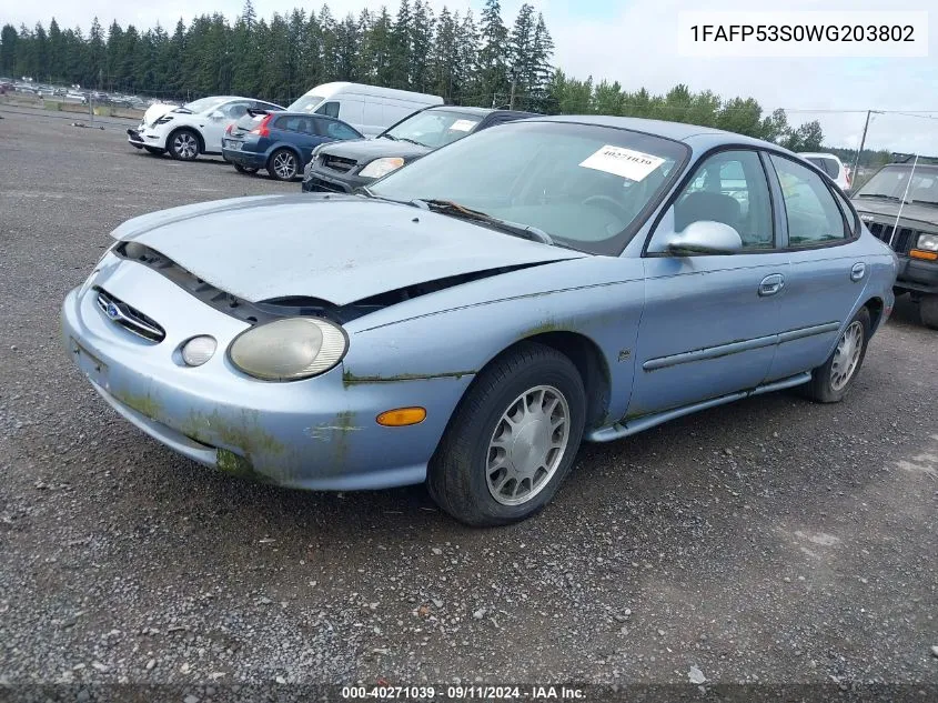 1FAFP53S0WG203802 1998 Ford Taurus Se Comfort