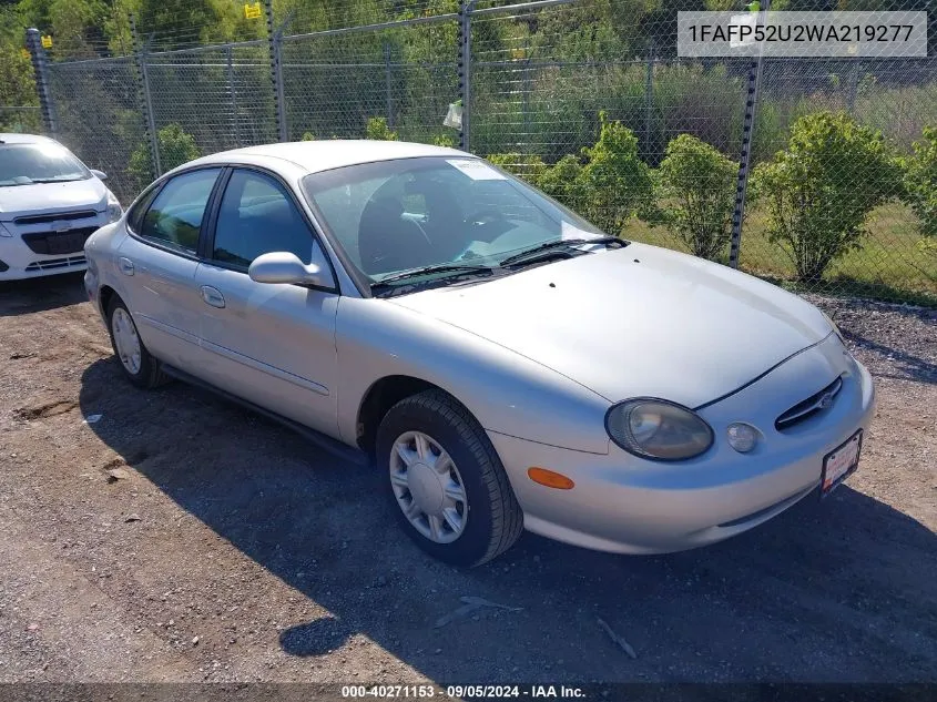 1998 Ford Taurus Lx/Se VIN: 1FAFP52U2WA219277 Lot: 40271153