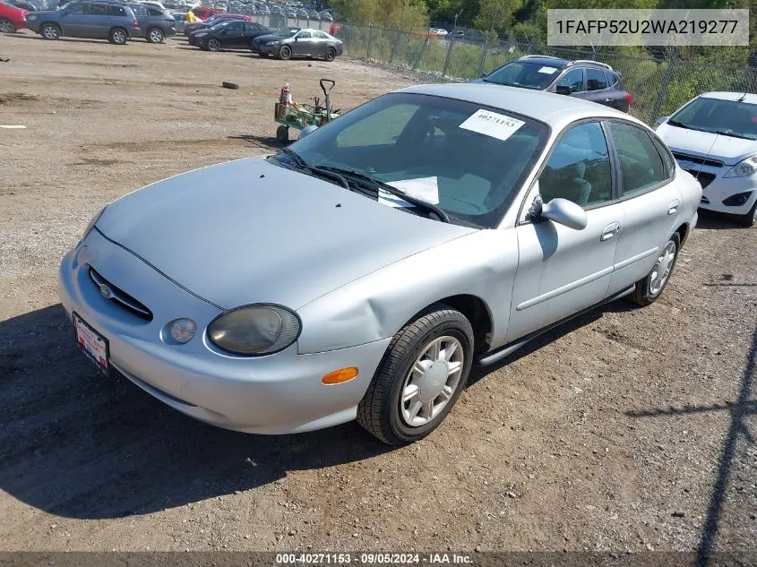 1998 Ford Taurus Lx/Se VIN: 1FAFP52U2WA219277 Lot: 40271153