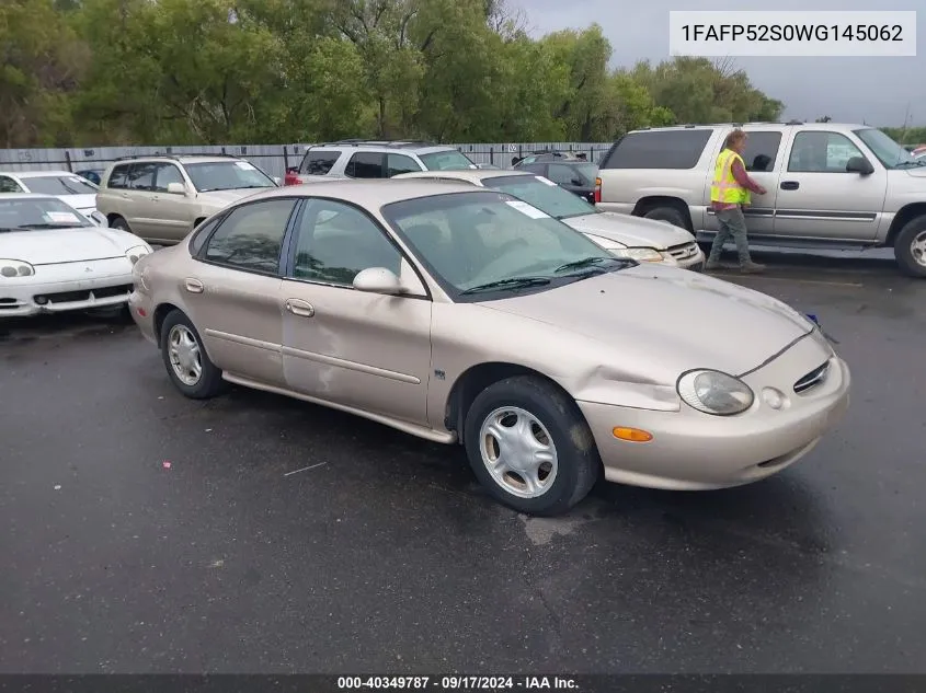 1998 Ford Taurus Lx/Se VIN: 1FAFP52S0WG145062 Lot: 40349787