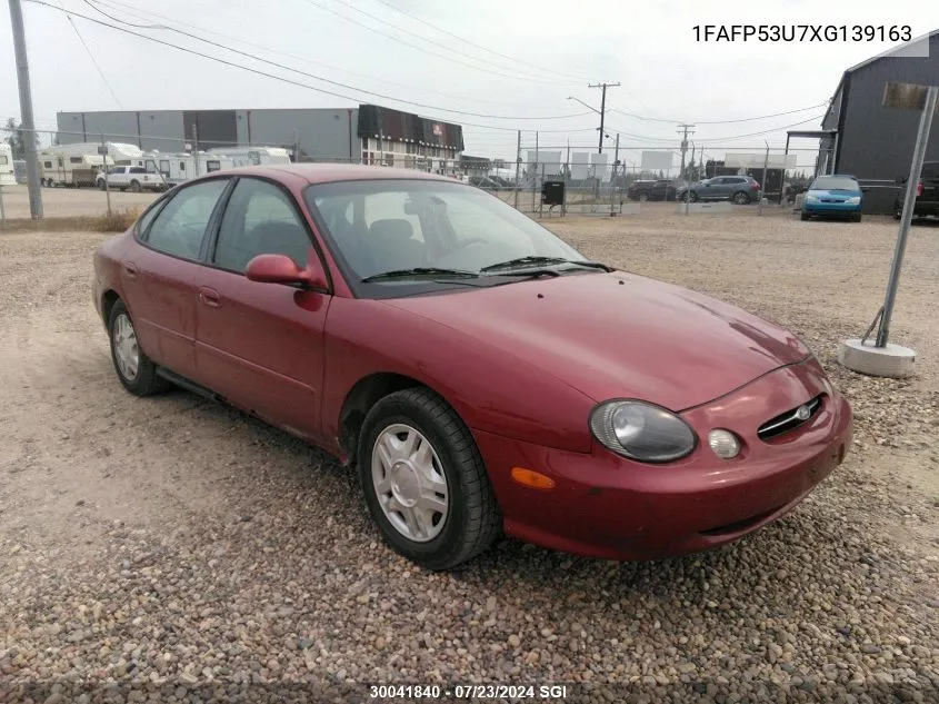 1999 Ford Taurus Se VIN: 1FAFP53U7XG139163 Lot: 30041840