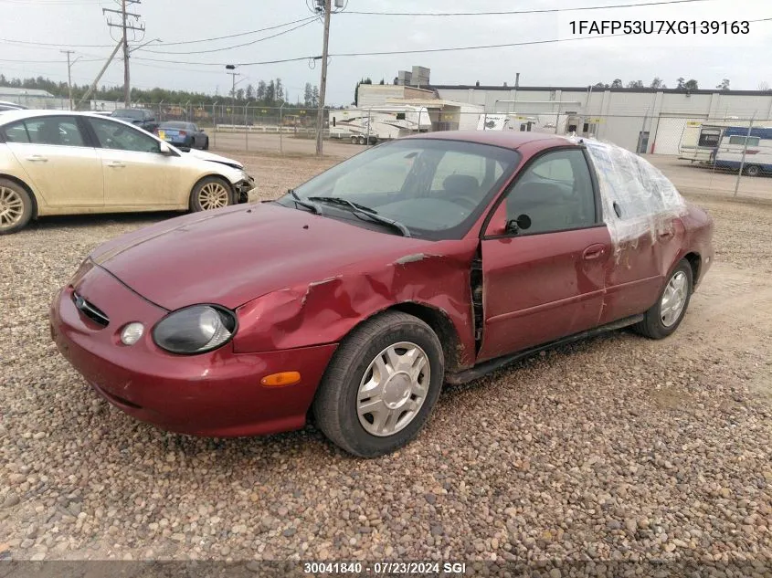 1999 Ford Taurus Se VIN: 1FAFP53U7XG139163 Lot: 30041840