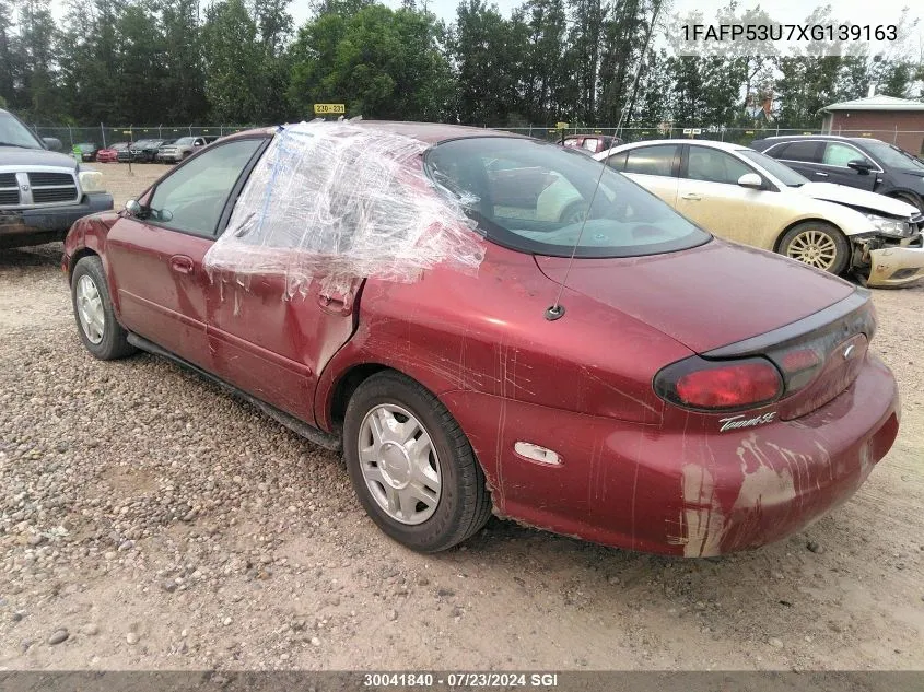 1999 Ford Taurus Se VIN: 1FAFP53U7XG139163 Lot: 30041840