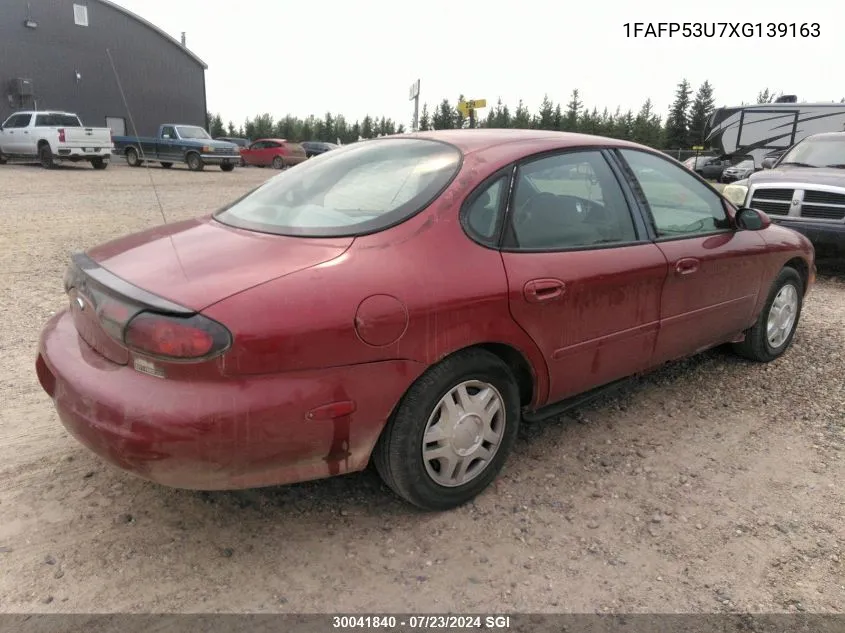 1999 Ford Taurus Se VIN: 1FAFP53U7XG139163 Lot: 30041840