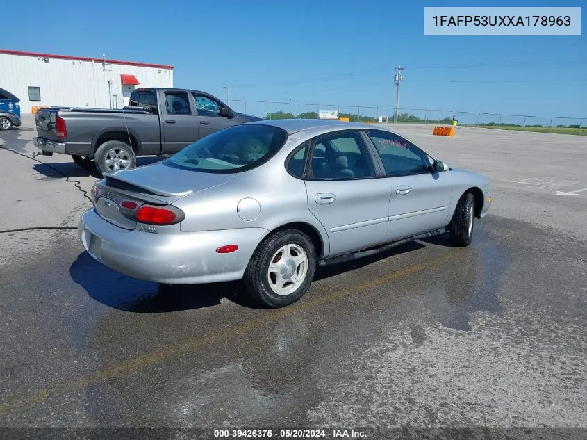 1999 Ford Taurus Se VIN: 1FAFP53UXXA178963 Lot: 39426375