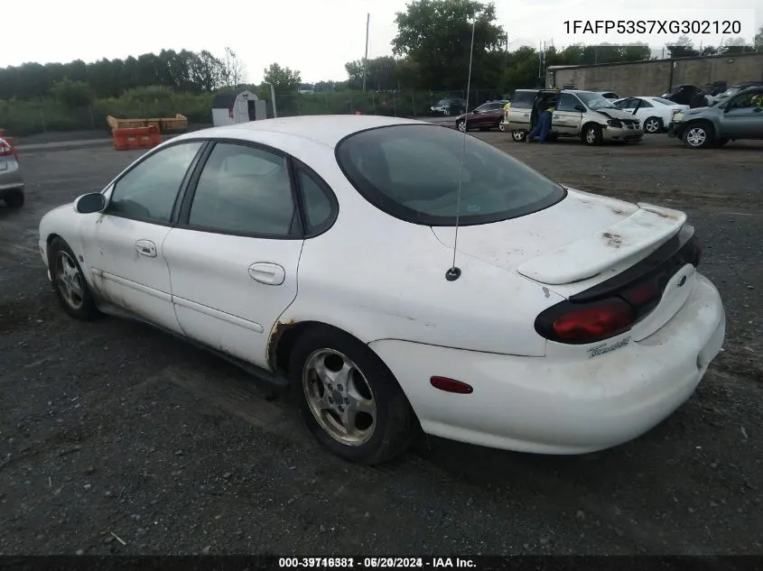 1999 Ford Taurus Se/Se-Ne VIN: 1FAFP53S7XG302120 Lot: 39716381