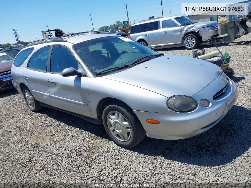 1999 Ford Taurus Se VIN: 1FAFP58U3XG197683 Lot: 39891355