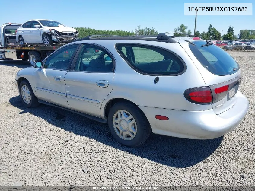 1999 Ford Taurus Se VIN: 1FAFP58U3XG197683 Lot: 39891355