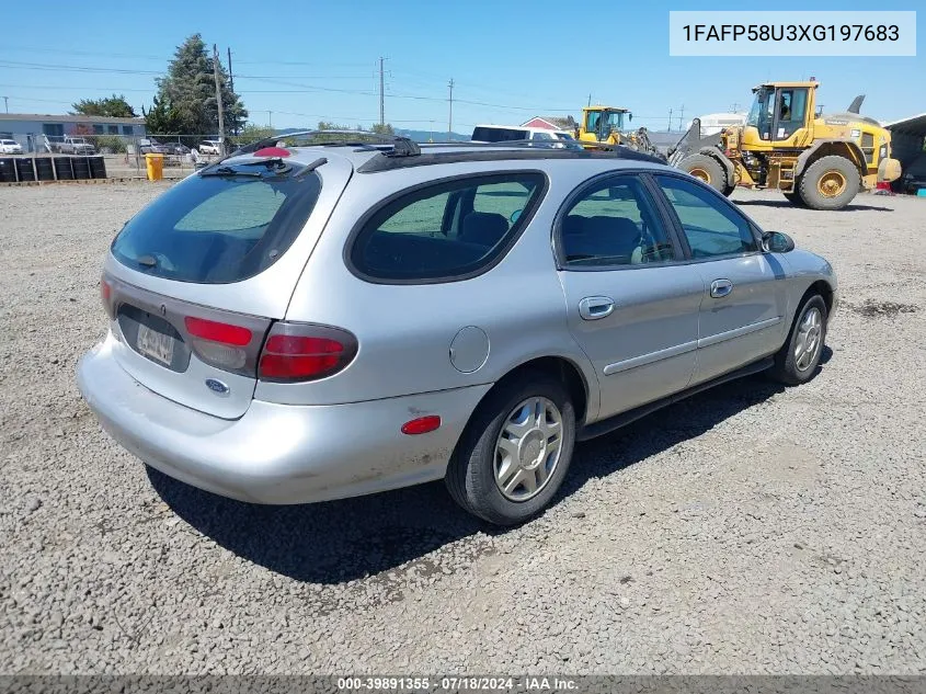 1999 Ford Taurus Se VIN: 1FAFP58U3XG197683 Lot: 39891355