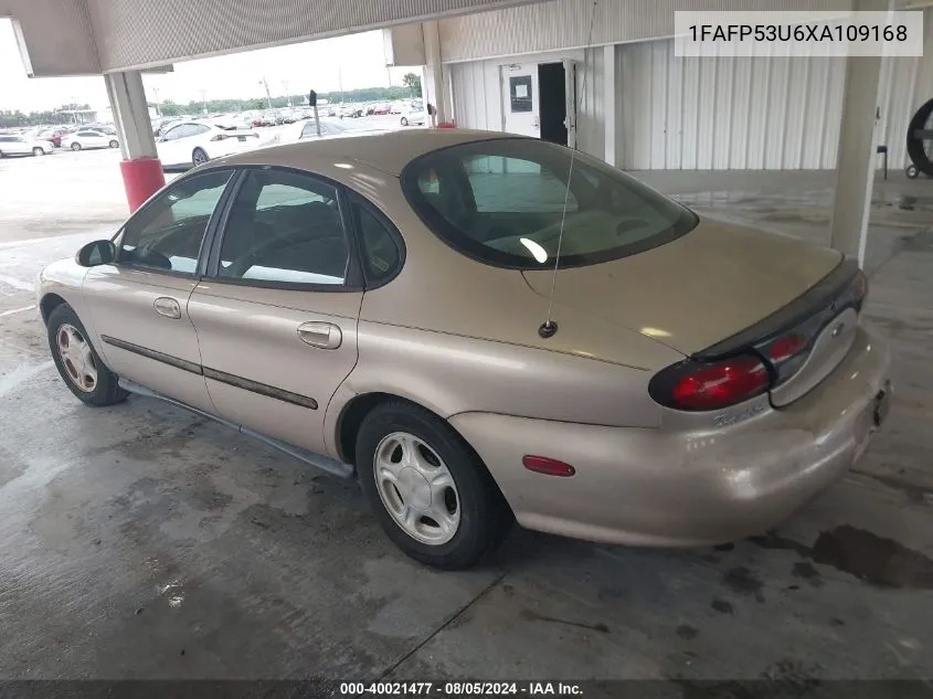 1999 Ford Taurus Se/Se-Ne VIN: 1FAFP53U6XA109168 Lot: 40021477