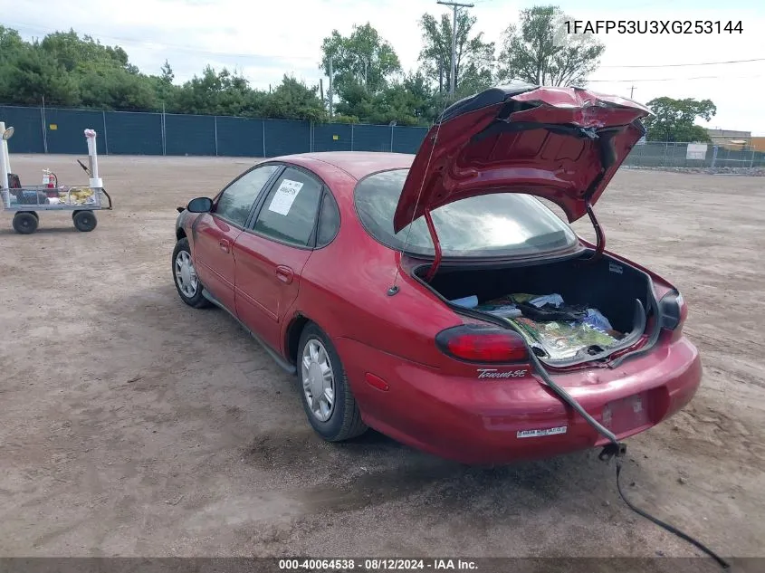 1999 Ford Taurus Se/Se-Ne VIN: 1FAFP53U3XG253144 Lot: 40064538