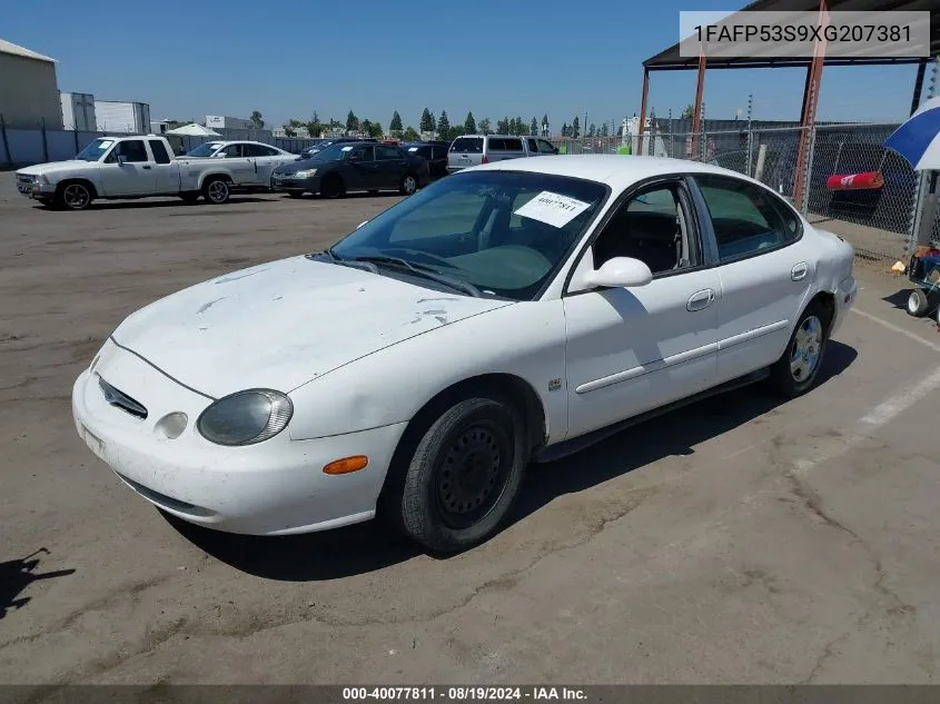 1999 Ford Taurus Se/Se-Ne VIN: 1FAFP53S9XG207381 Lot: 40077811