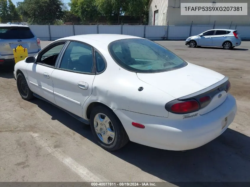 1999 Ford Taurus Se/Se-Ne VIN: 1FAFP53S9XG207381 Lot: 40077811