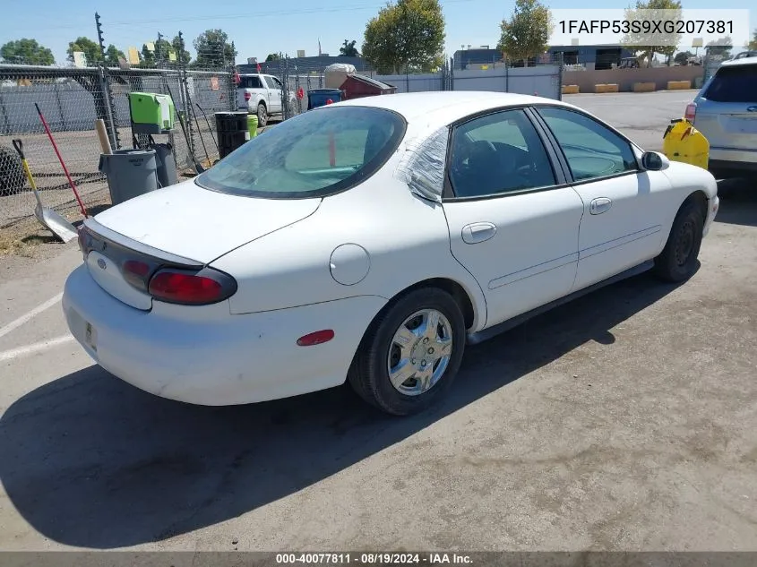 1999 Ford Taurus Se/Se-Ne VIN: 1FAFP53S9XG207381 Lot: 40077811