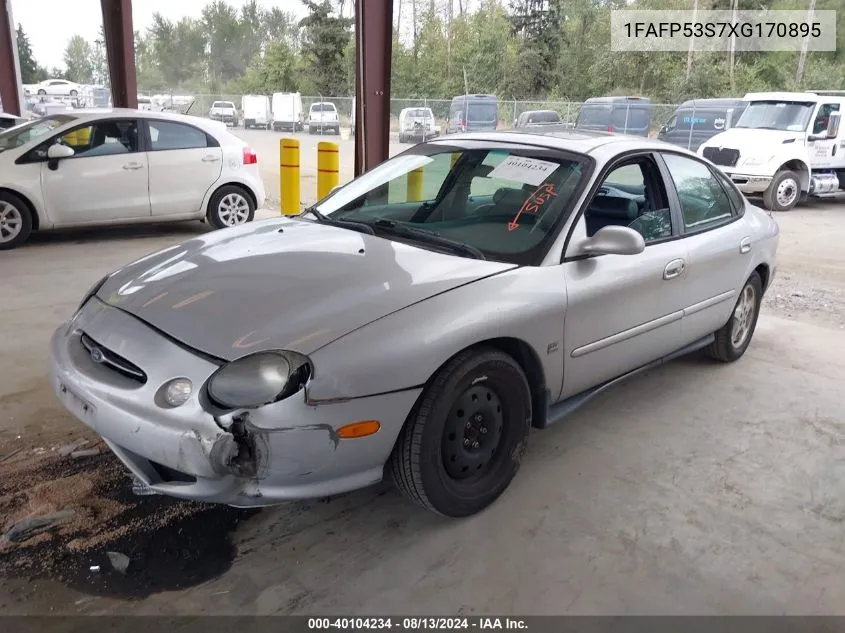 1999 Ford Taurus Se/Se-Ne VIN: 1FAFP53S7XG170895 Lot: 40104234