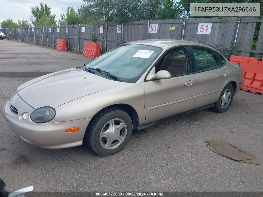 1999 Ford Taurus Se/Se-Ne VIN: 1FAFP53U7XA296646 Lot: 40172580