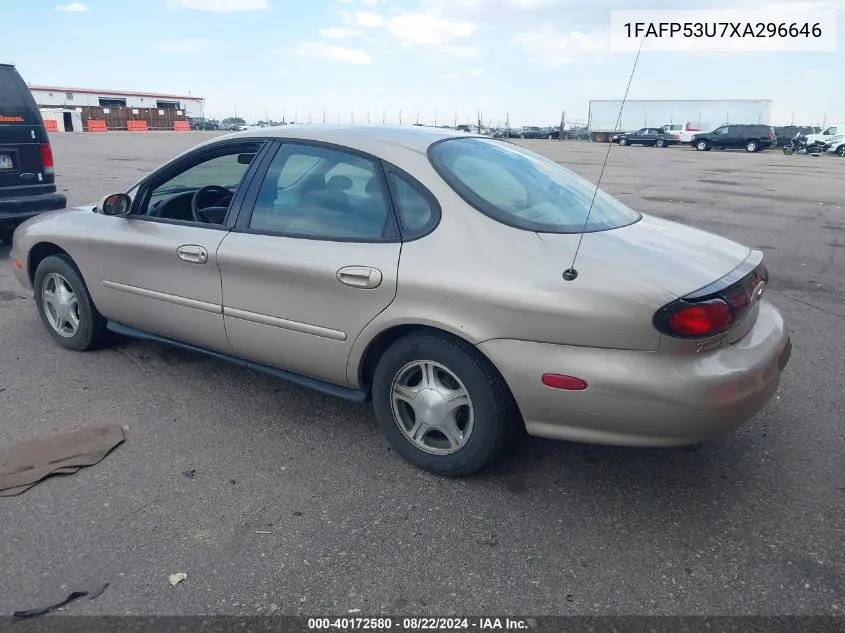 1999 Ford Taurus Se/Se-Ne VIN: 1FAFP53U7XA296646 Lot: 40172580