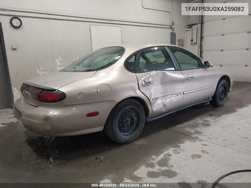 1FAFP53U0XA259082 1999 Ford Taurus Se/Se-Ne