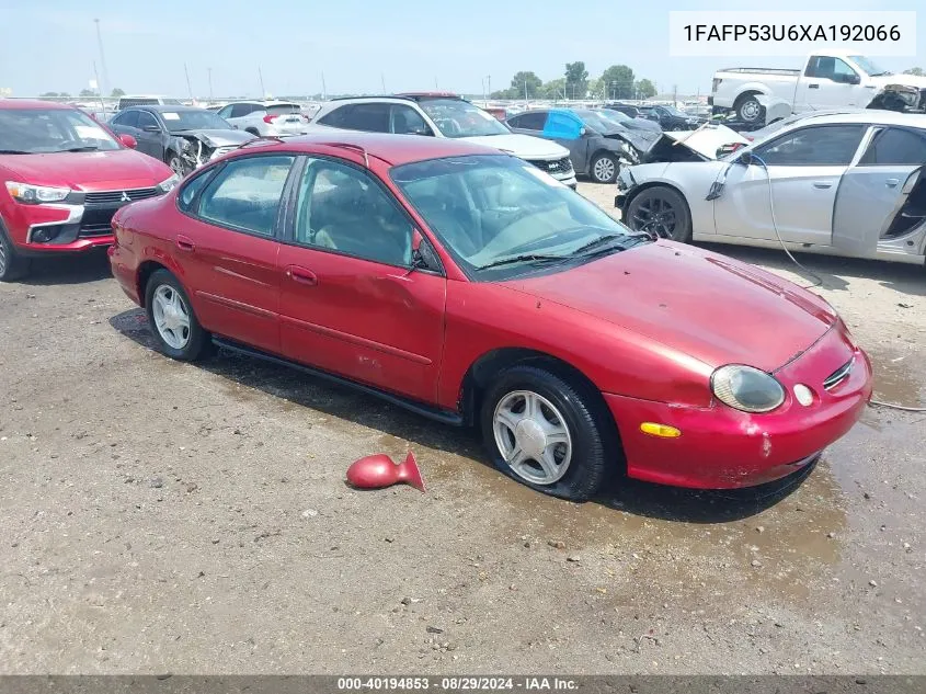 1999 Ford Taurus Se/Se-Ne VIN: 1FAFP53U6XA192066 Lot: 40194853