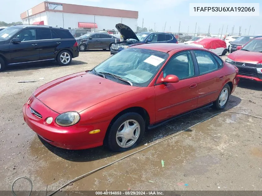 1999 Ford Taurus Se/Se-Ne VIN: 1FAFP53U6XA192066 Lot: 40194853