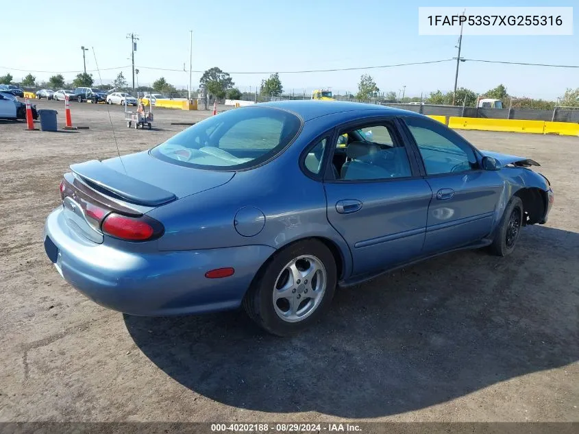 1999 Ford Taurus Se/Se-Ne VIN: 1FAFP53S7XG255316 Lot: 40202188