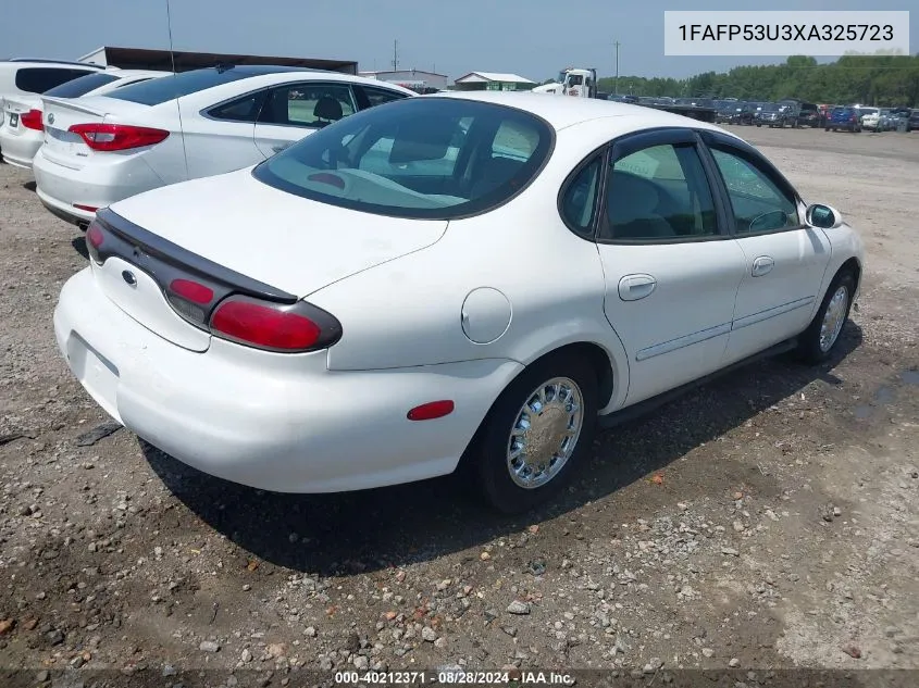 1999 Ford Taurus Se/Se-Ne VIN: 1FAFP53U3XA325723 Lot: 40212371