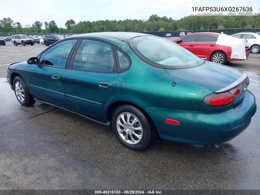 1999 Ford Taurus Se/Se-Ne VIN: 1FAFP53U6XG267636 Lot: 40215183