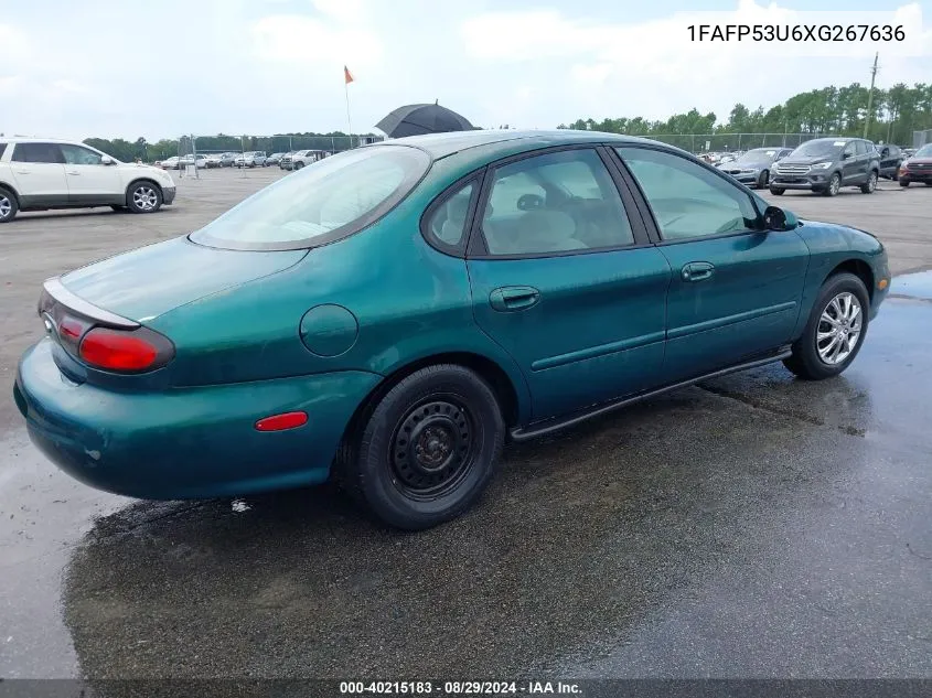 1999 Ford Taurus Se/Se-Ne VIN: 1FAFP53U6XG267636 Lot: 40215183