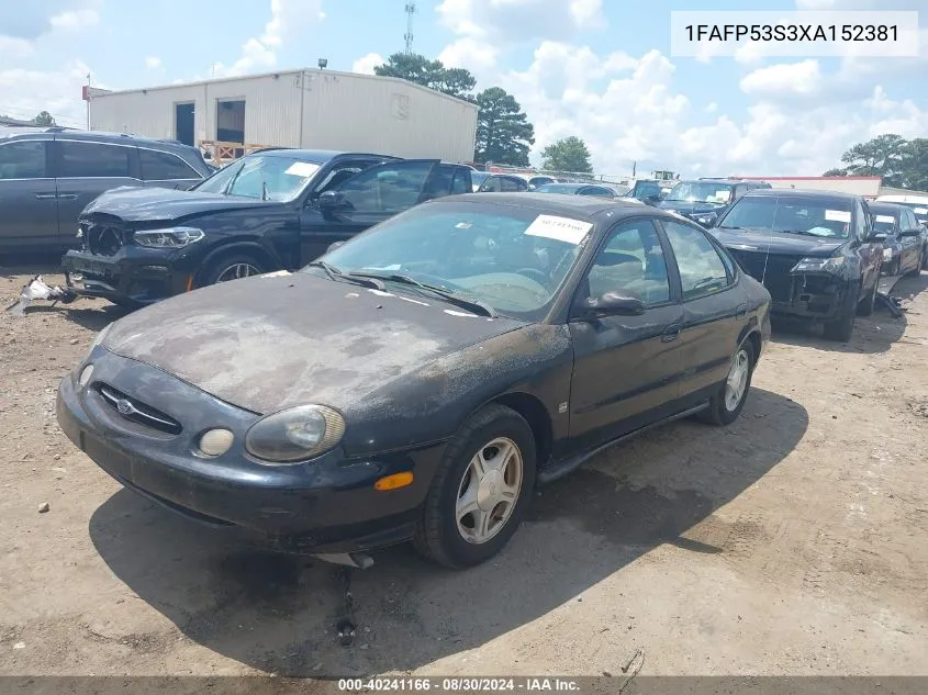 1999 Ford Taurus Se/Se-Ne VIN: 1FAFP53S3XA152381 Lot: 40241166