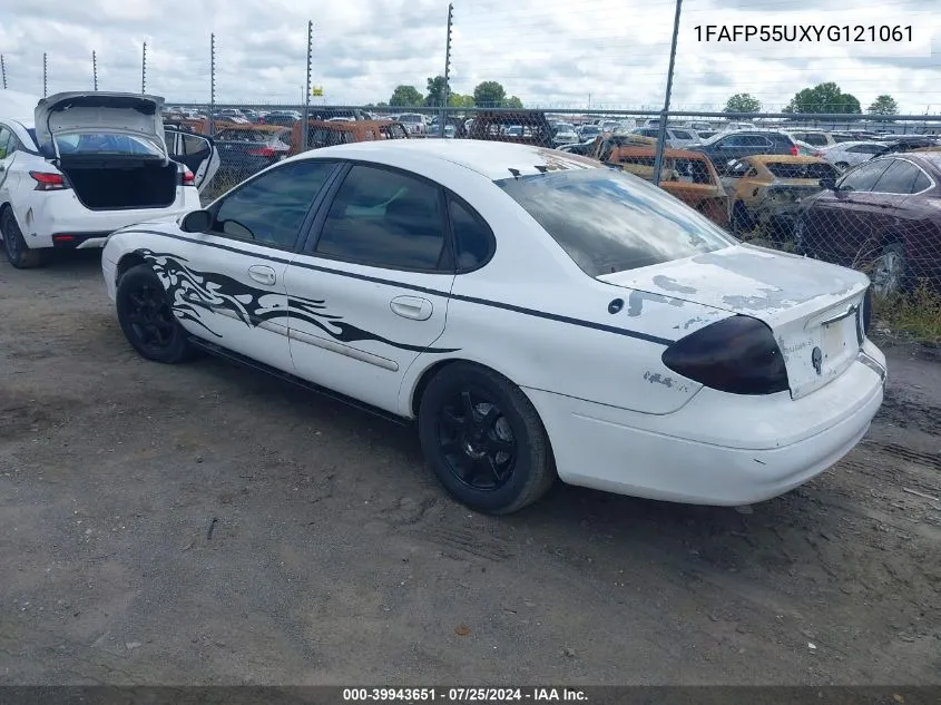 2000 Ford Taurus Ses VIN: 1FAFP55UXYG121061 Lot: 39943651