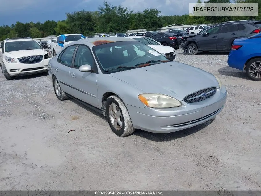 2000 Ford Taurus Ses VIN: 1FAFP55U9YA262528 Lot: 39954624